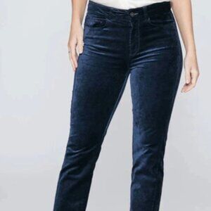 Paige Navy Velvet Pant
